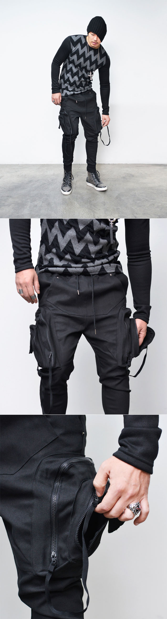 baggy cargo sweatpants